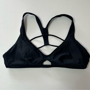 lululemon Surf to Sand II Black Swim Bikini Top